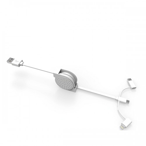 USB 2.0 A to 3 in 1 Flat